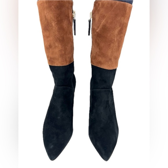 Nine West Toprank Colorblock Suede Boots - Size 5 - Picture 5 of 16